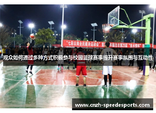 观众如何通过多种方式积极参与校园篮球赛事提升赛事氛围与互动性