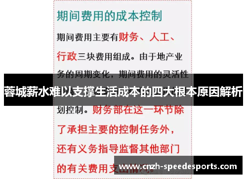 蓉城薪水难以支撑生活成本的四大根本原因解析